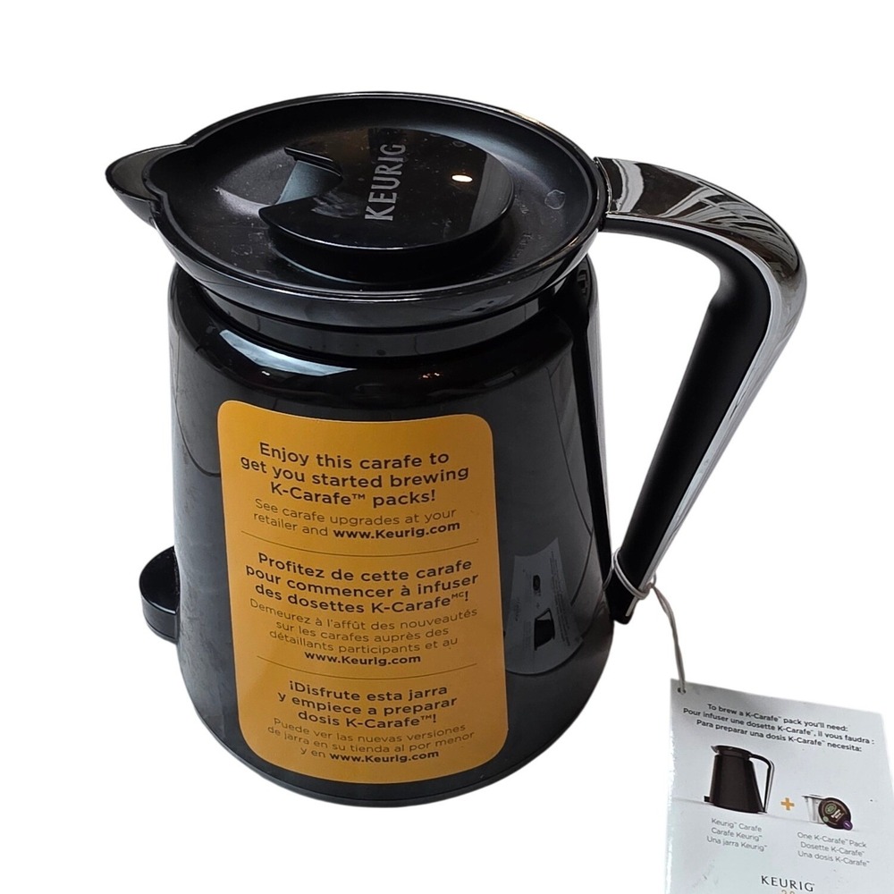 Keurig 2.0 Thermal Carafe Black 4 Cup Capacity for K-Carafe Pods New Tags‎ A2